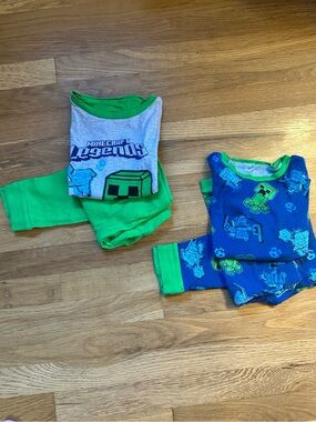 Minecraft Pajama Bundle-boys size 8